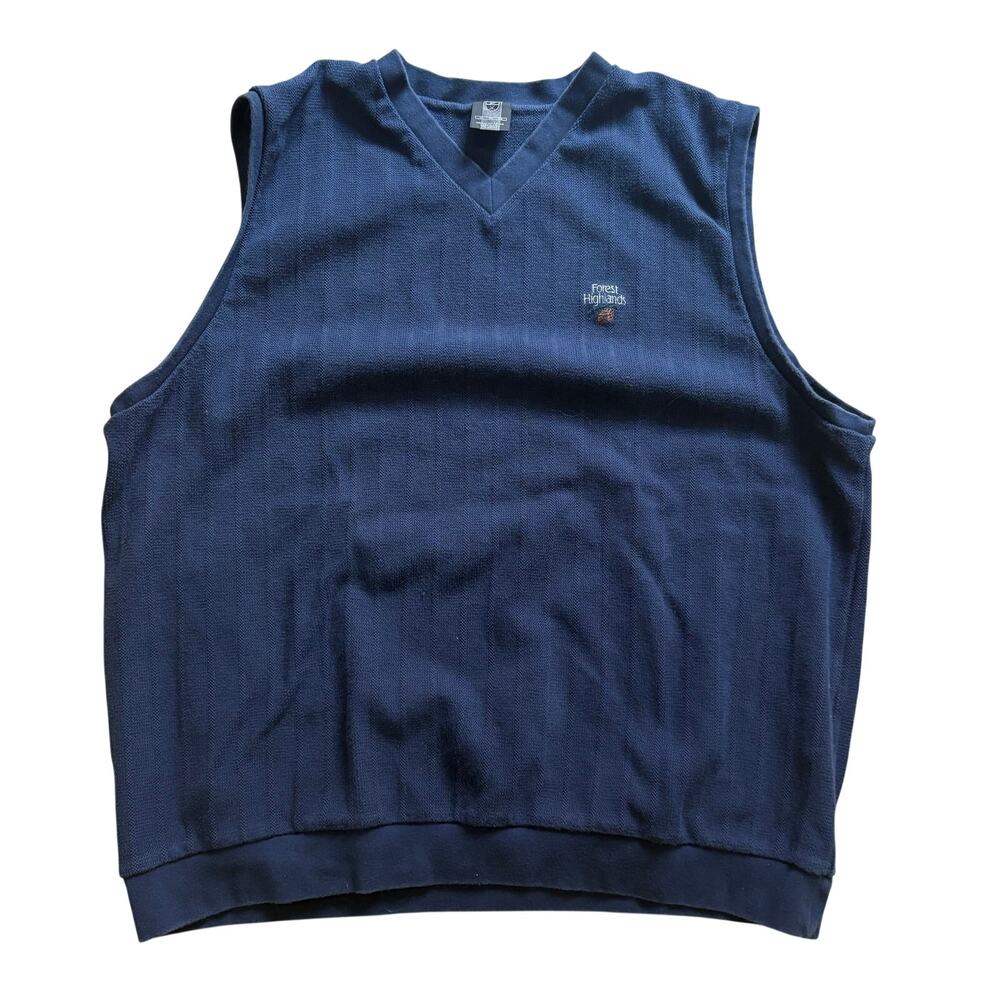 Nike Golf Vintage Sweater Vest Navy Blue Men’s Size XL Tiger Woods Era 56323